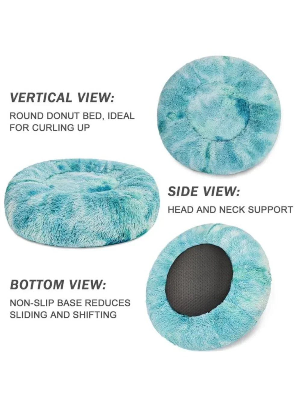 Calming Donut Pet Bed for Medium Dogs 24